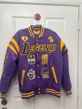 Headgear Classics KB Legend Mamba 24 Varsity Jacket Purple Gold